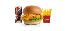 Crispy Strips Burger Meal